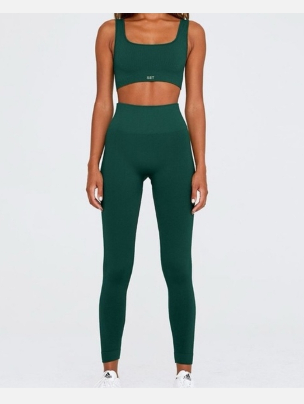 SET ACTIVE | Sculptflex Set |Mojito Green | Size S | Sports Bra + Leggings